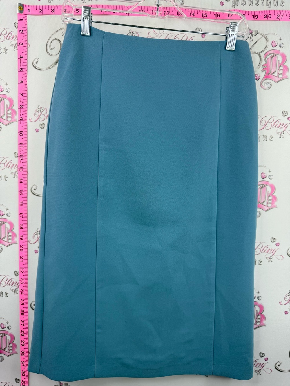ASOS skirt long blue aqua Teal Pencil Skirt